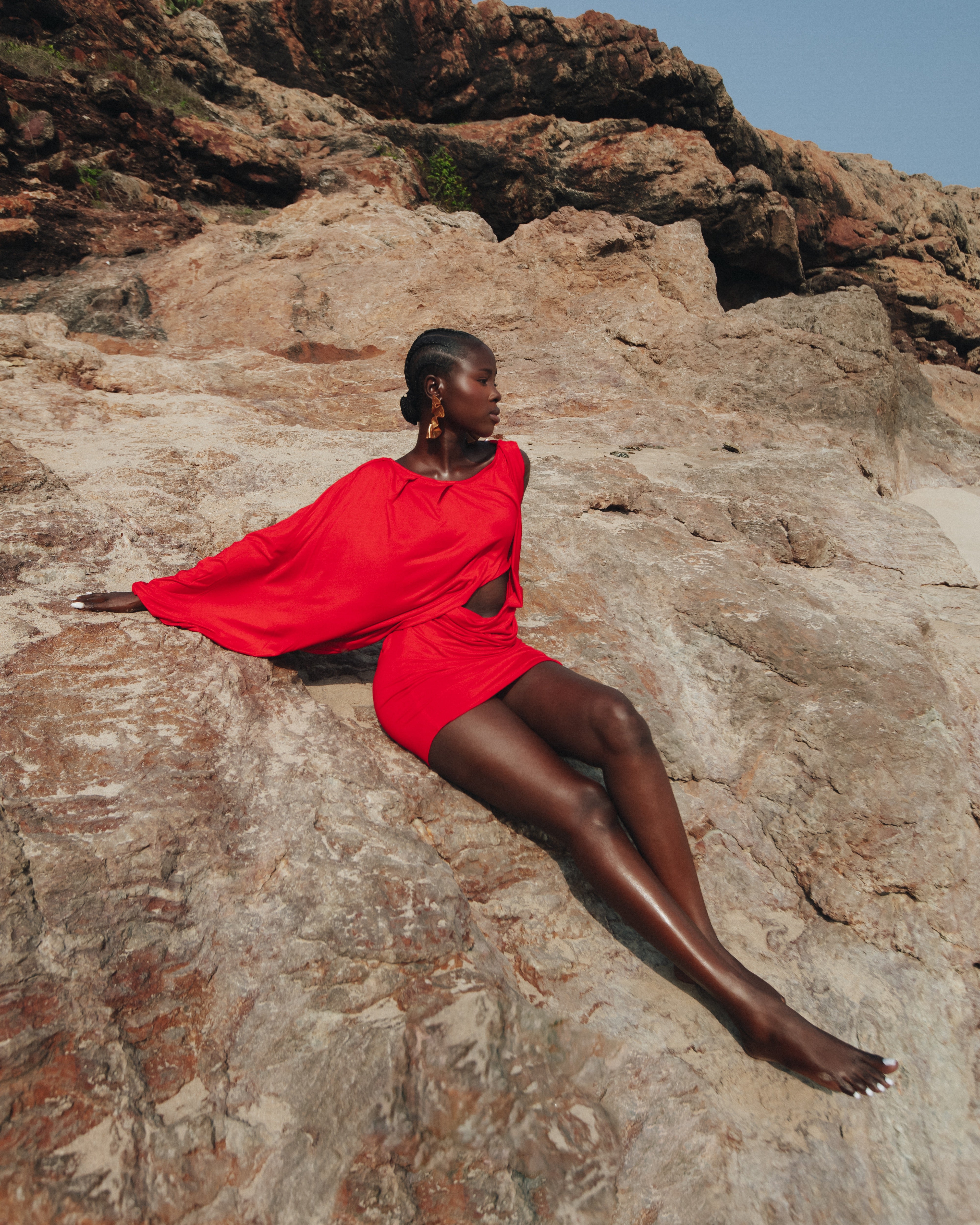 Charise Draped Mini Dress