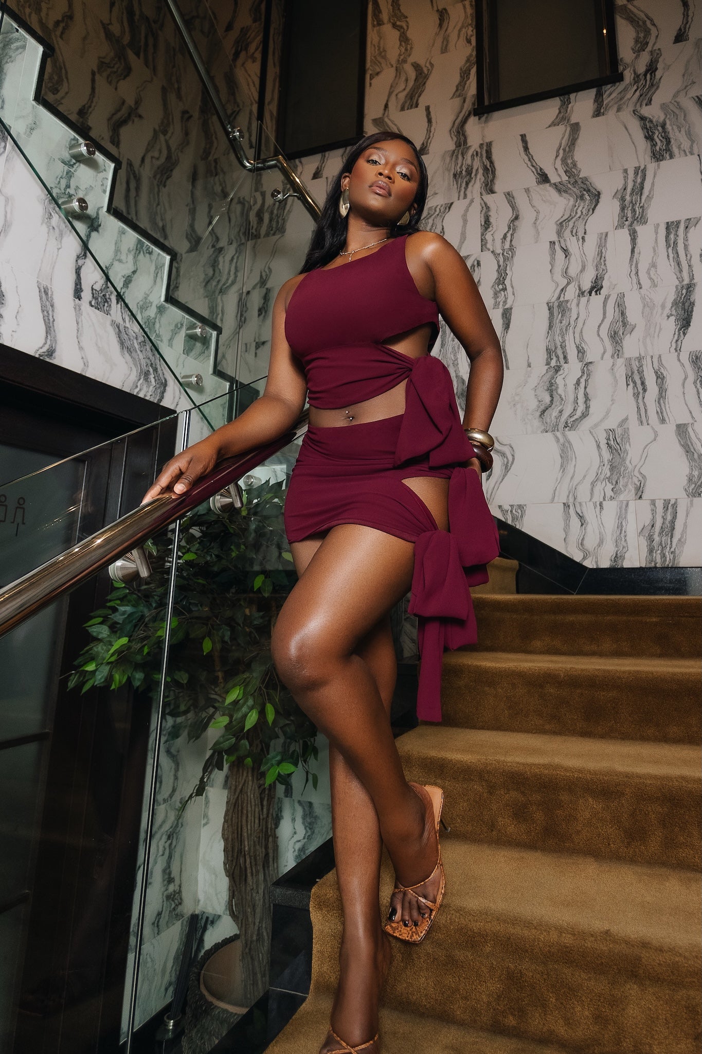 MAHLAH SET - BURGUNDY