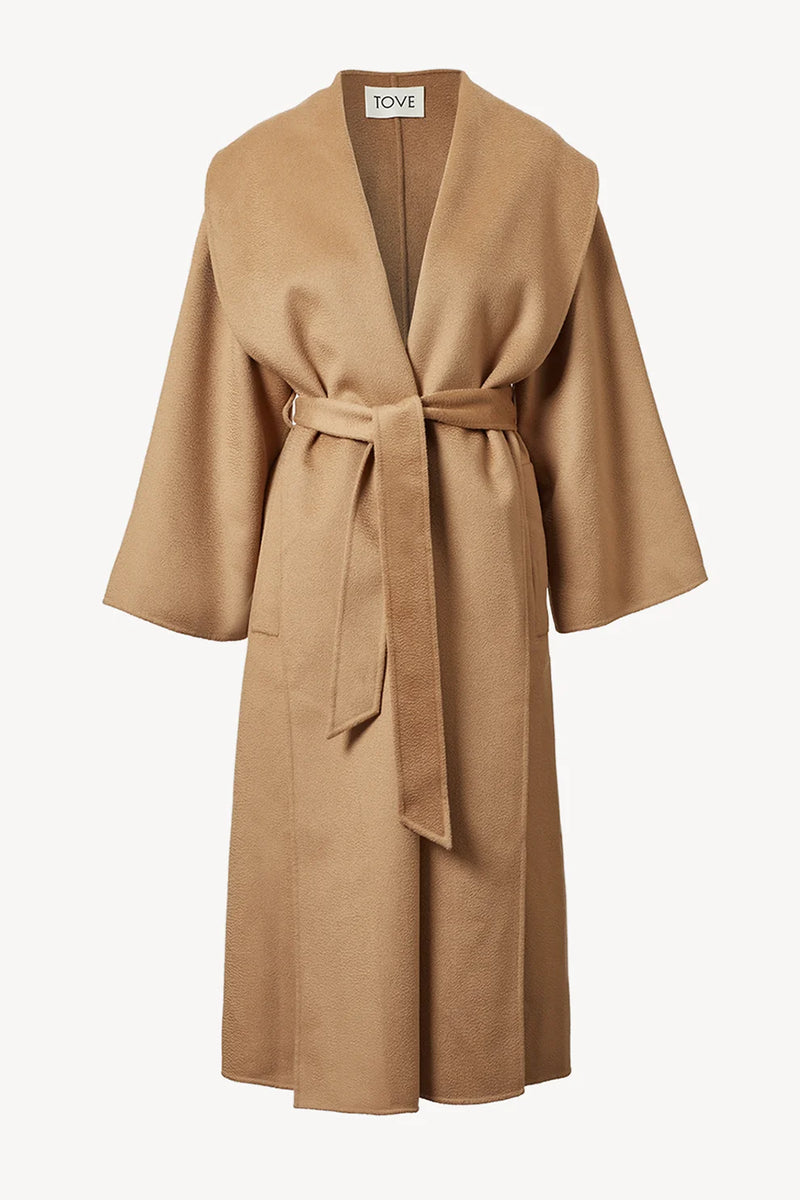 TOVE REBECA LAMBSWOOL COAT CAMEL