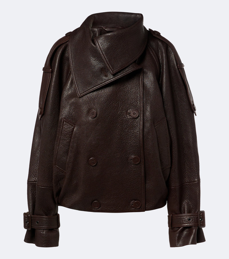 ACNE STUDIOS CROPPED LEATHER JACKET
