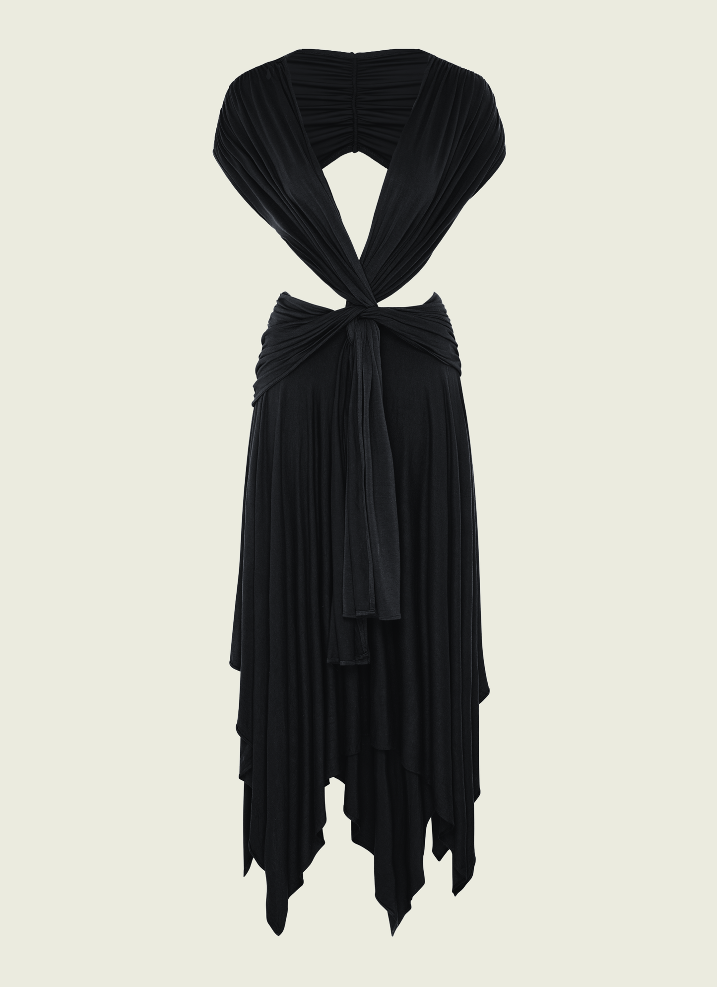 THALIA MIDI DRESS - BLACK
