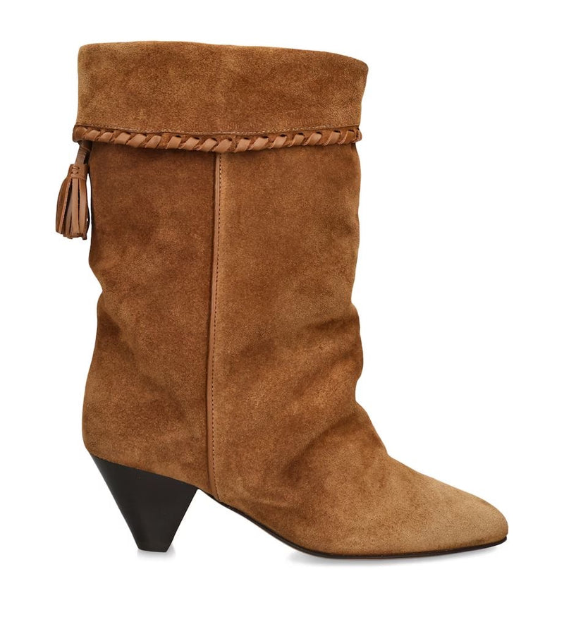 ISABEL MARANT DALBY SUEDE HEELED BOOTS